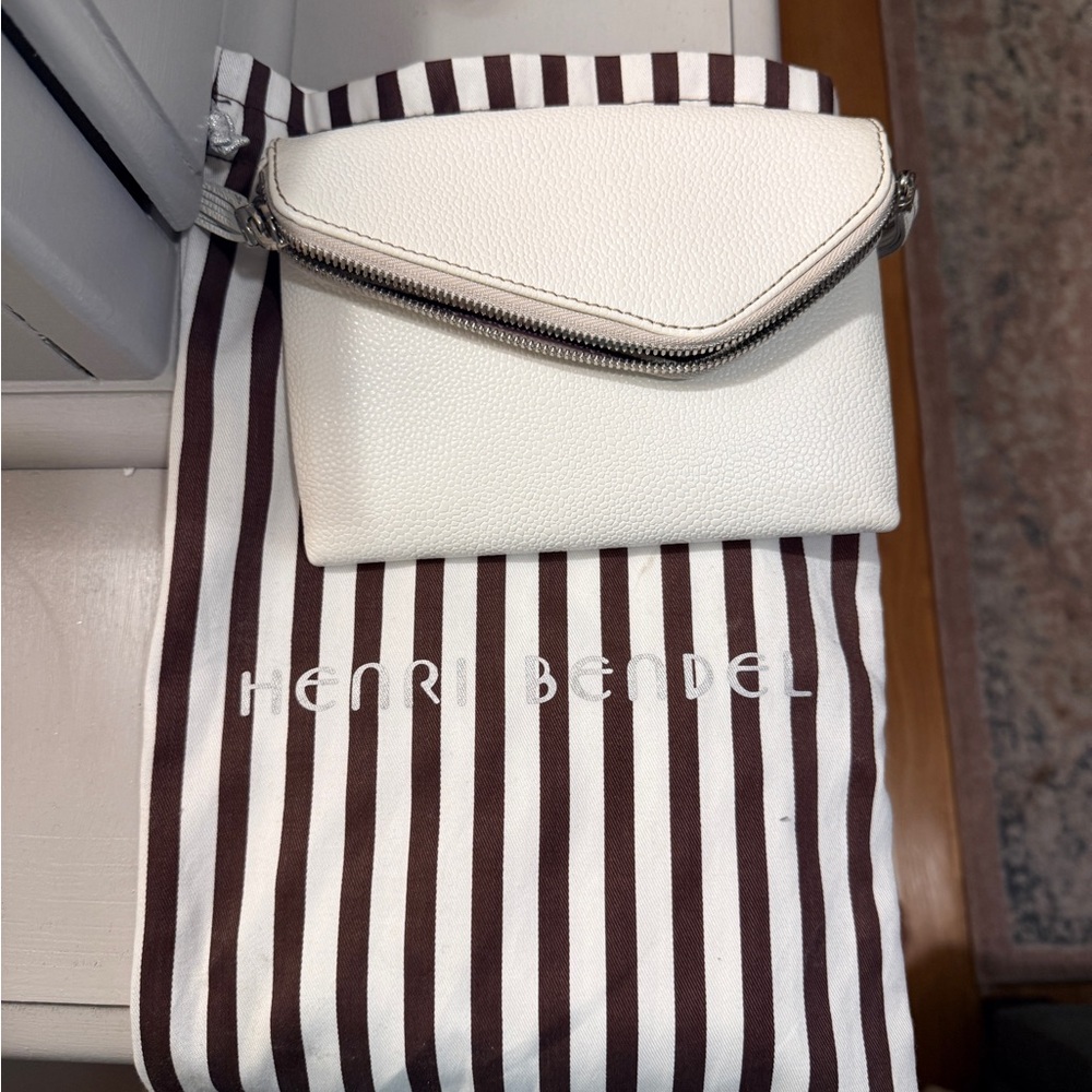 Henri Bendel Cream Clutch